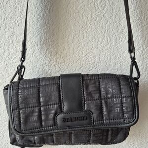 Steve Madden Charcoal Quilted Shoulder Bag